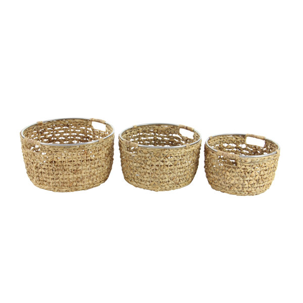 Joss & Main 3 Piece Seagrass Basket Set & Reviews Wayfair